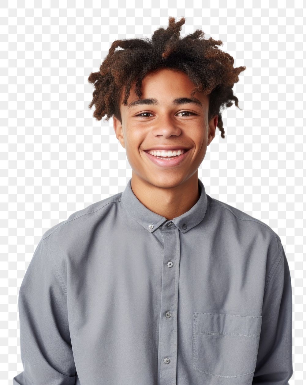 PNG Teenage boy smiling portrait shirt smile. AI generated Image by rawpixel.