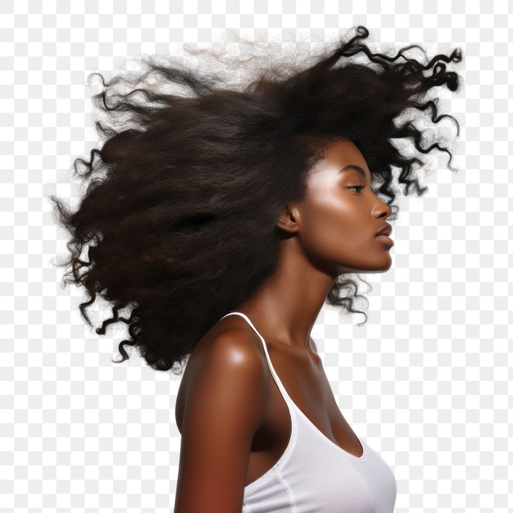 PNG Transgender woman hair portrait adult white. AI generated Image by rawpixel.