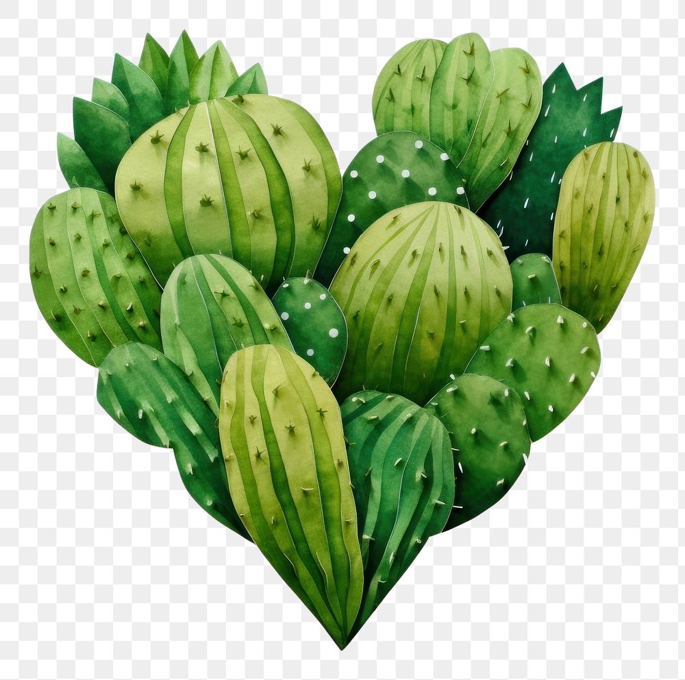 PNG Cactus heart plant fruit food. AI generated Image by rawpixel.
