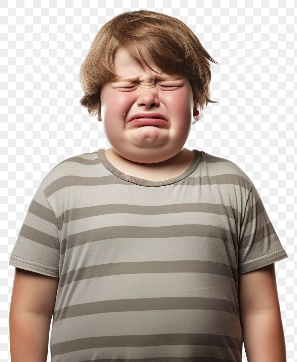 PNG Chubby kid crying portrait photo baby. AI generated Image by rawpixel.