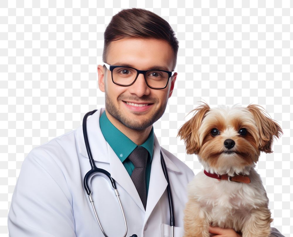 PNG Veterinarian dog glasses mammal. AI generated Image by rawpixel.