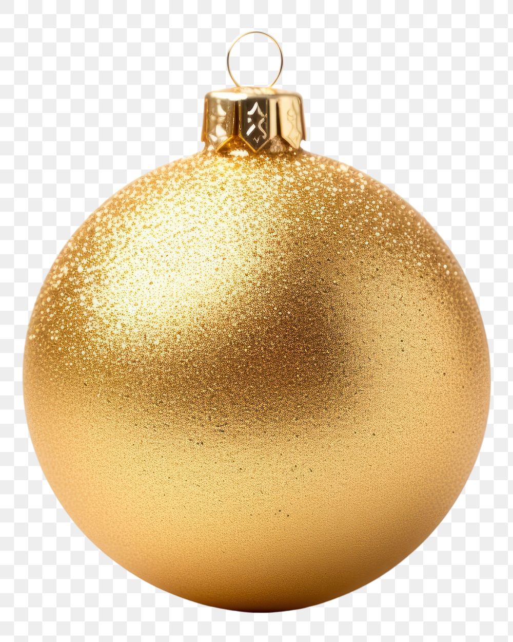 PNG Christmas ball christmas gold white background. AI generated Image by rawpixel.