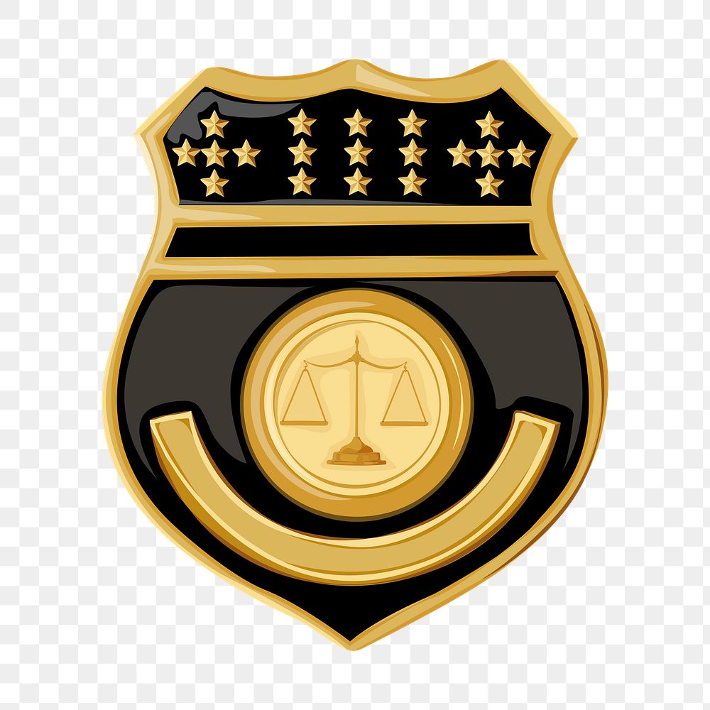 Legal badge png, aesthetic illustration, transparent background