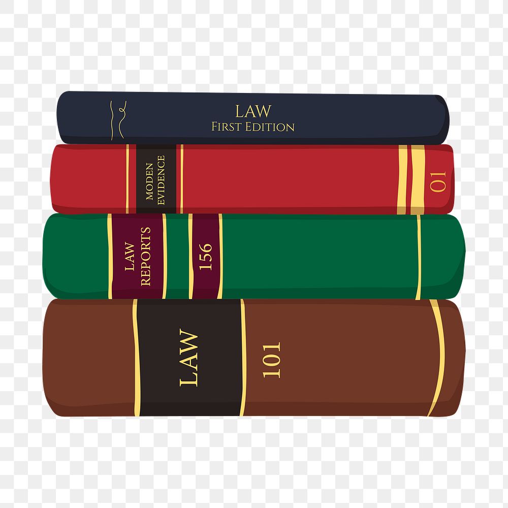 Law book png, aesthetic illustration, transparent background