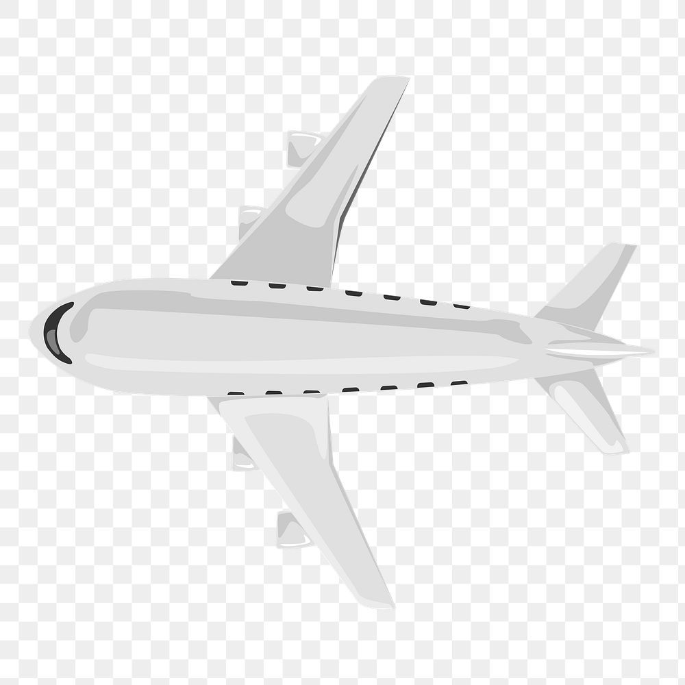 Travel airplane png, aesthetic illustration, transparent background