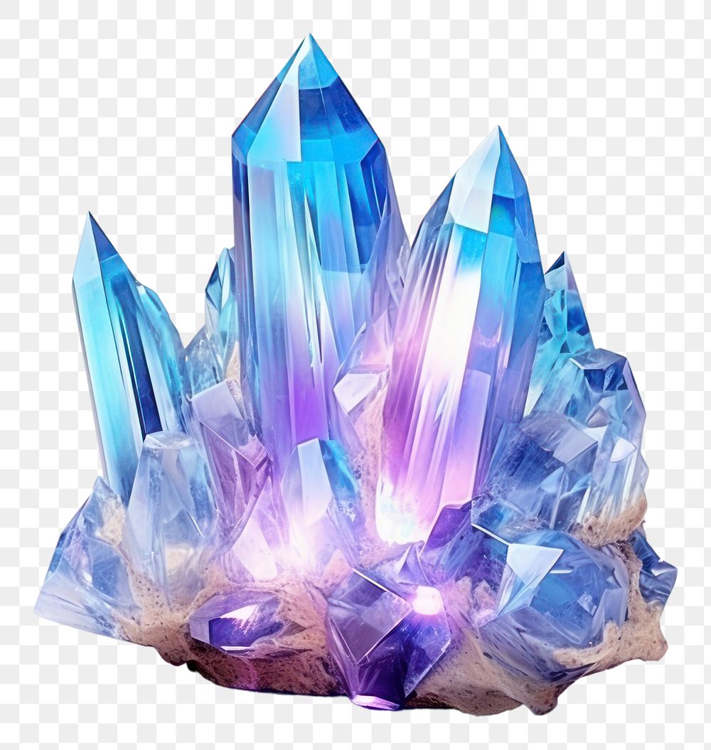 PNG Quartz blue crystal accessory gemstone mineral. AI generated Image by rawpixel.