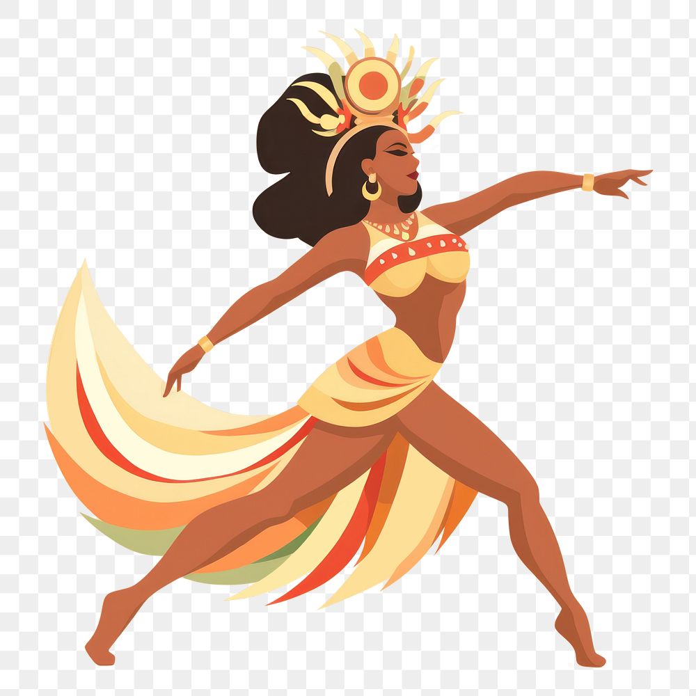 PNG Brazil woman dancing dancer. AI generated Image by rawpixel.