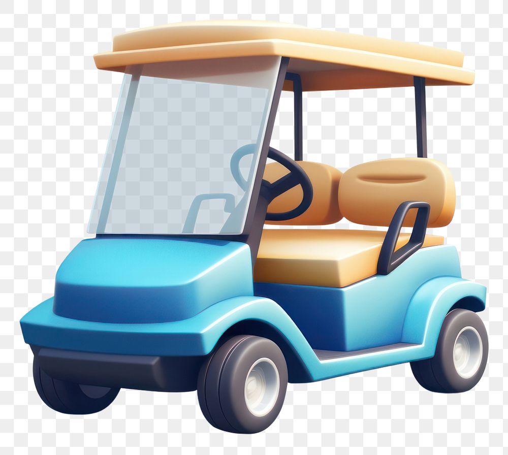 PNG Golf car vehicle white background transportation. AI generated Image by rawpixel.