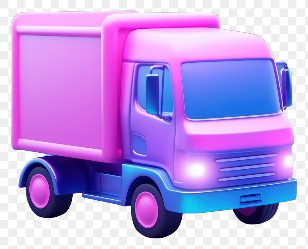 PNG Cargo-truck vehicle purple wheel. AI generated Image by rawpixel.