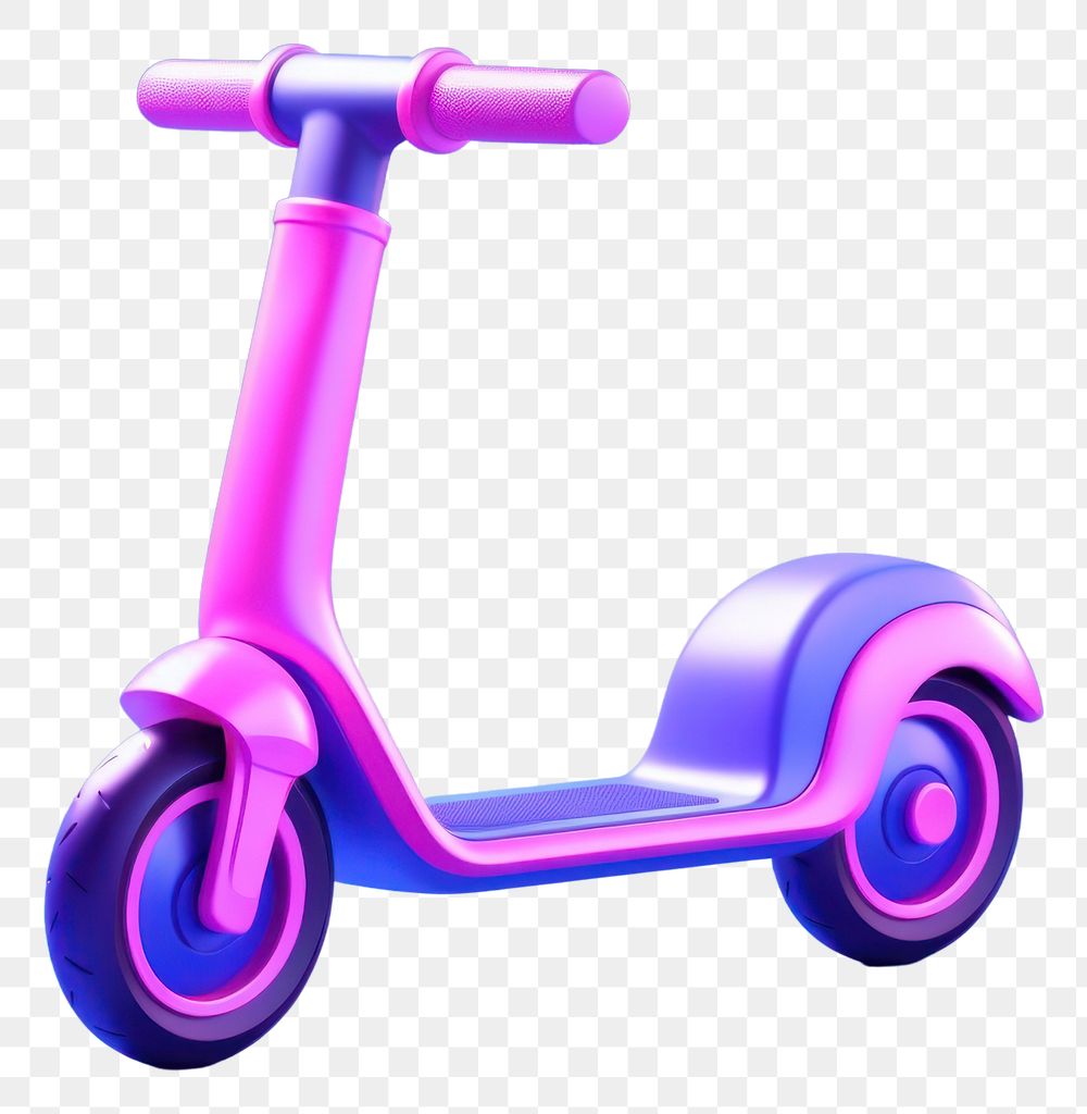 PNG Neon icon scooter vehicle purple wheel. AI generated Image by rawpixel.