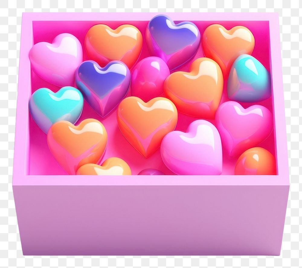 PNG  Confectionery heart candy box. AI generated Image by rawpixel.