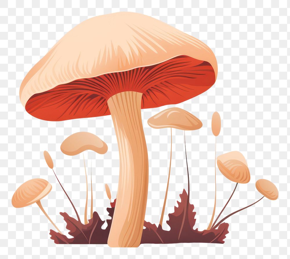 PNG Mushroom mushroom fungus agaric. AI generated Image by rawpixel.