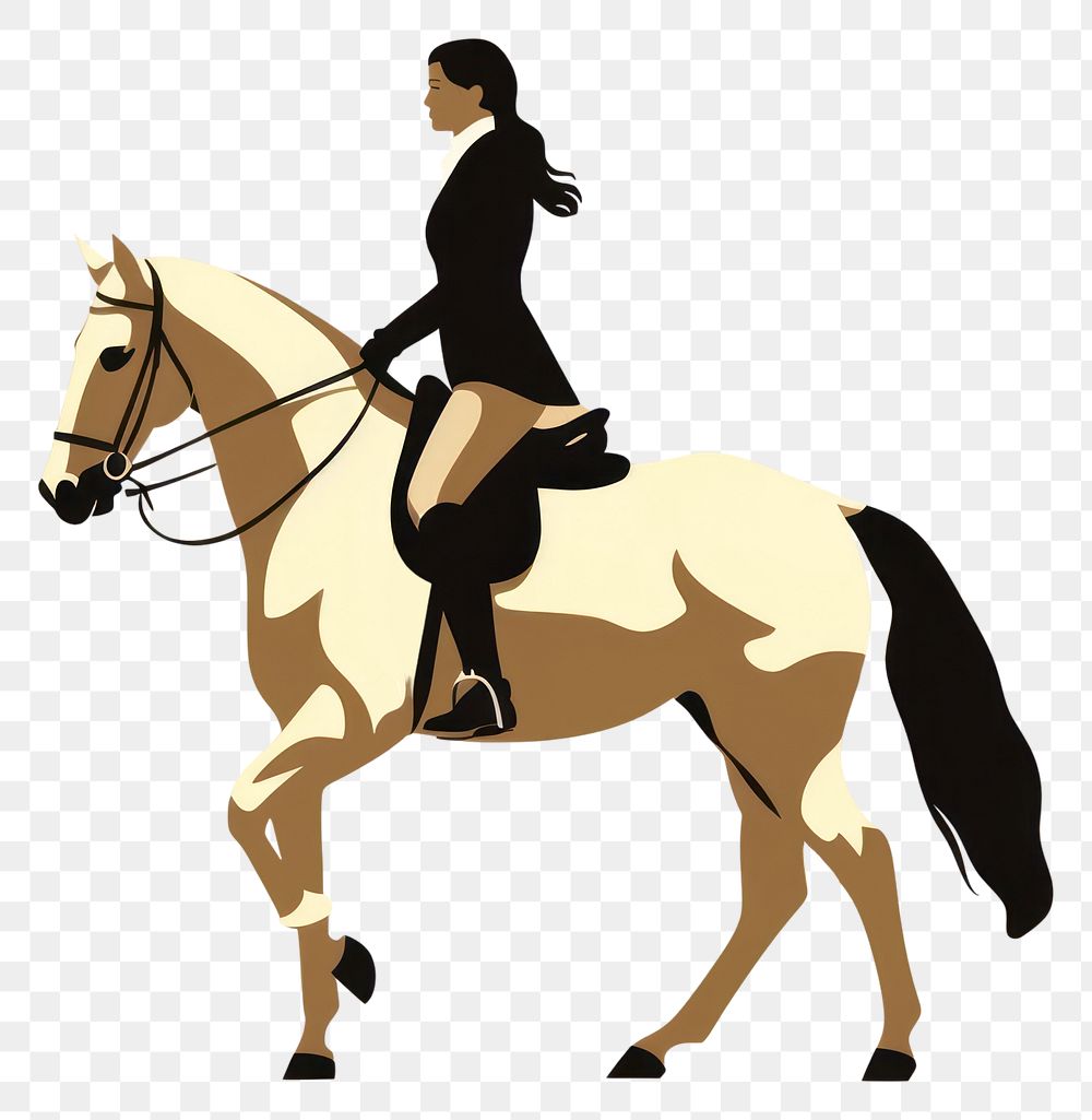 PNG Equestrian woman animal mammal horse. AI generated Image by rawpixel.