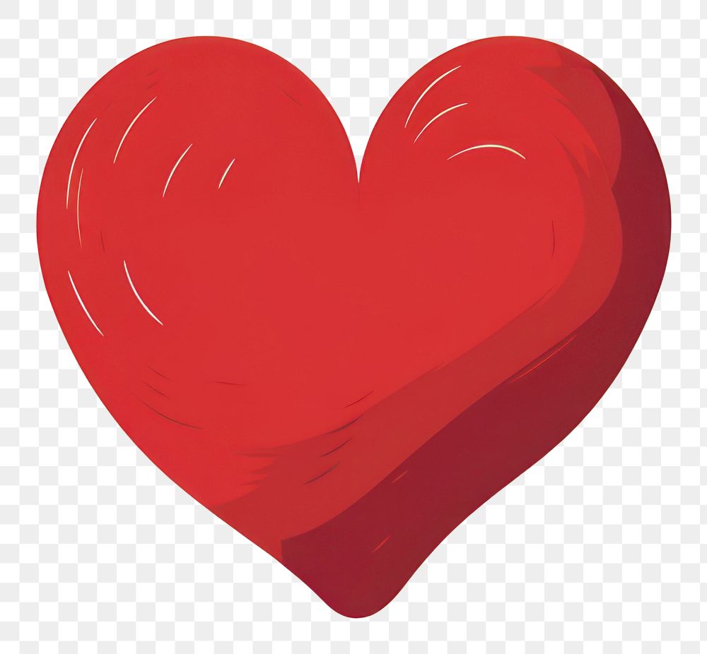 PNG Red heart symbol creativity romance. AI generated Image by rawpixel.