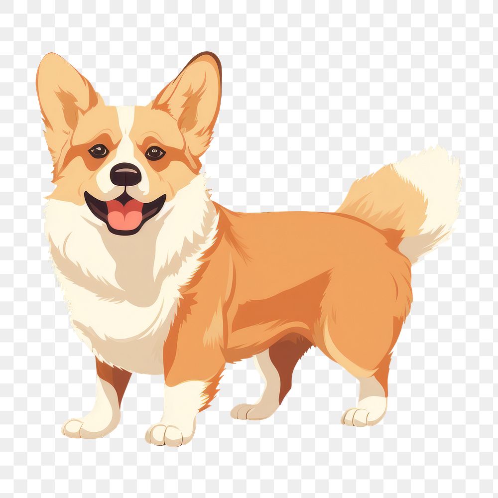 PNG Welsh corgi dog mammal animal pet. 