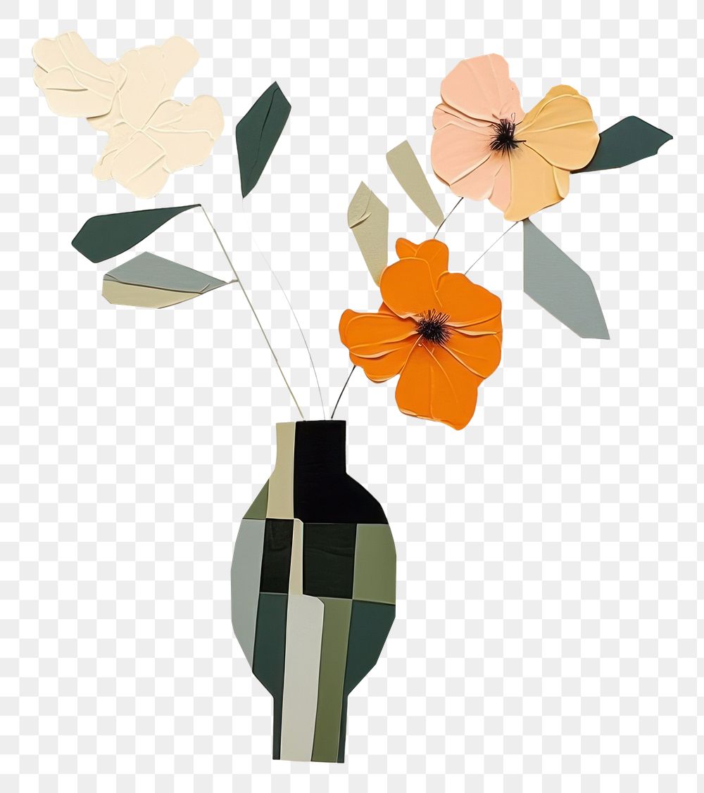 PNG Flower vase art plant. 