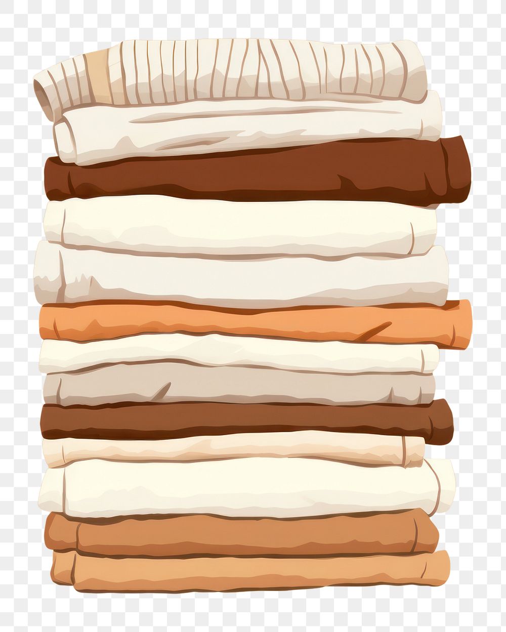 PNG Furniture linen towel brown. AI generated Image by rawpixel.
