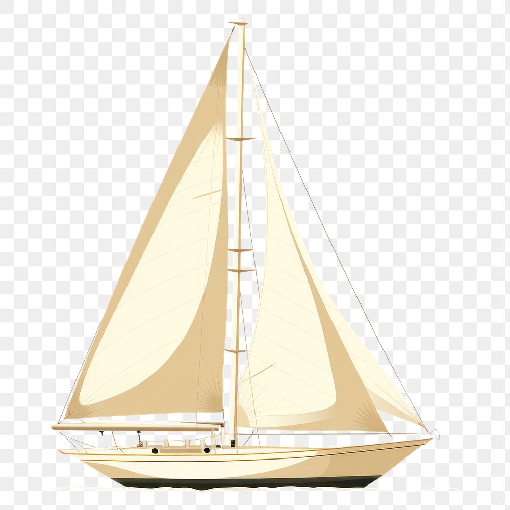 PNG Sailboat vehicle yacht transportation. AI generated Image by rawpixel.