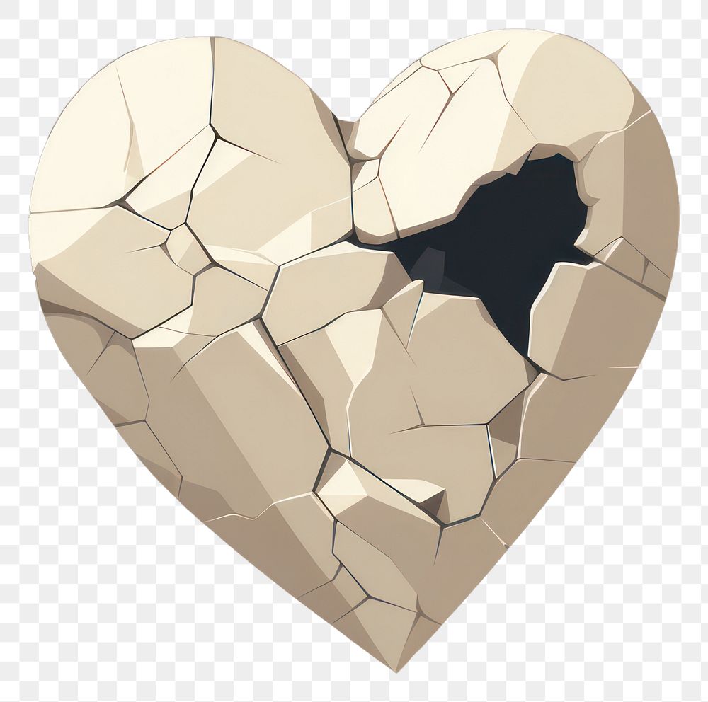 PNG Heart creativity cracked damaged. AI generated Image by rawpixel.