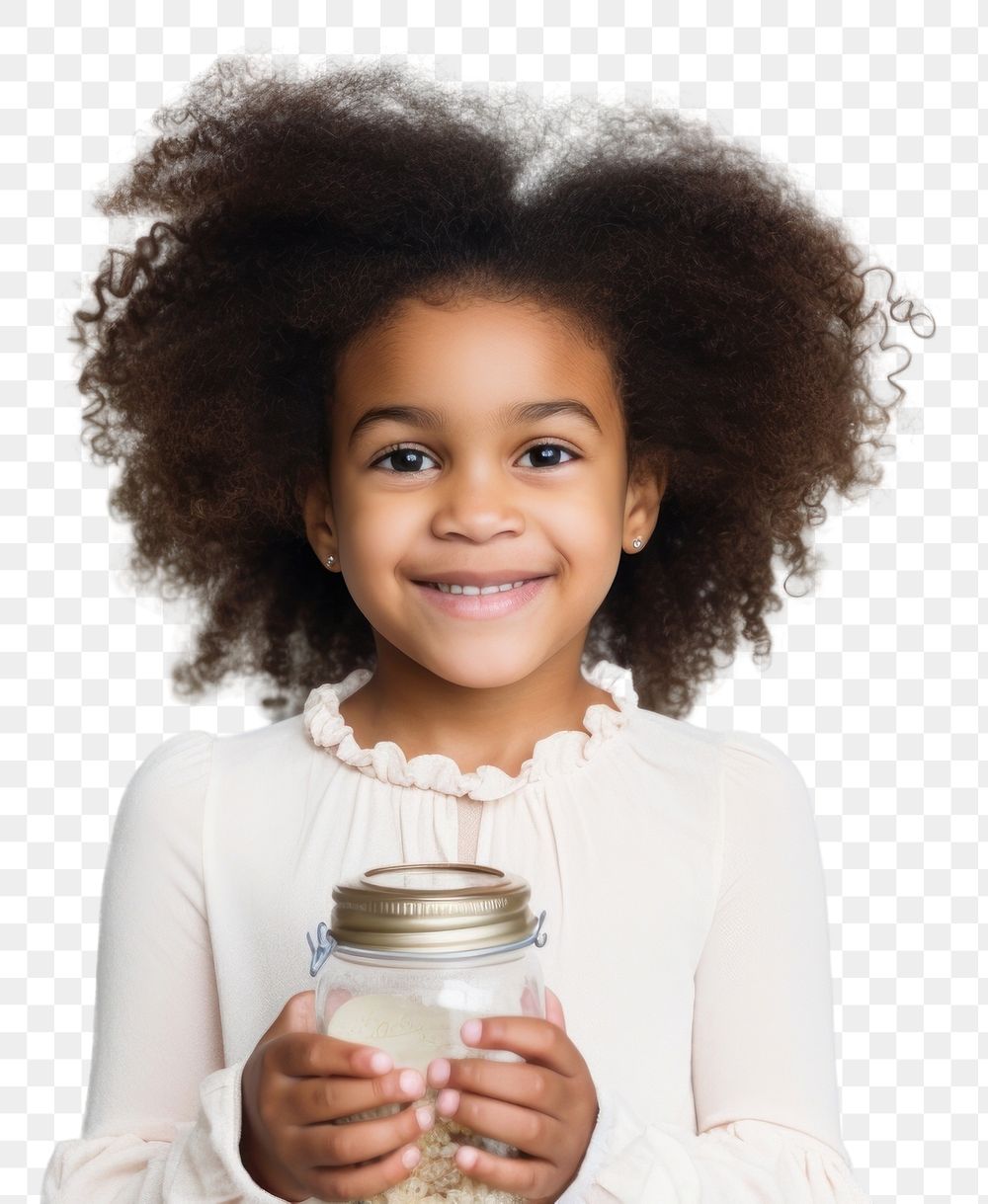 PNG Little girl donations smile white background hairstyle. 