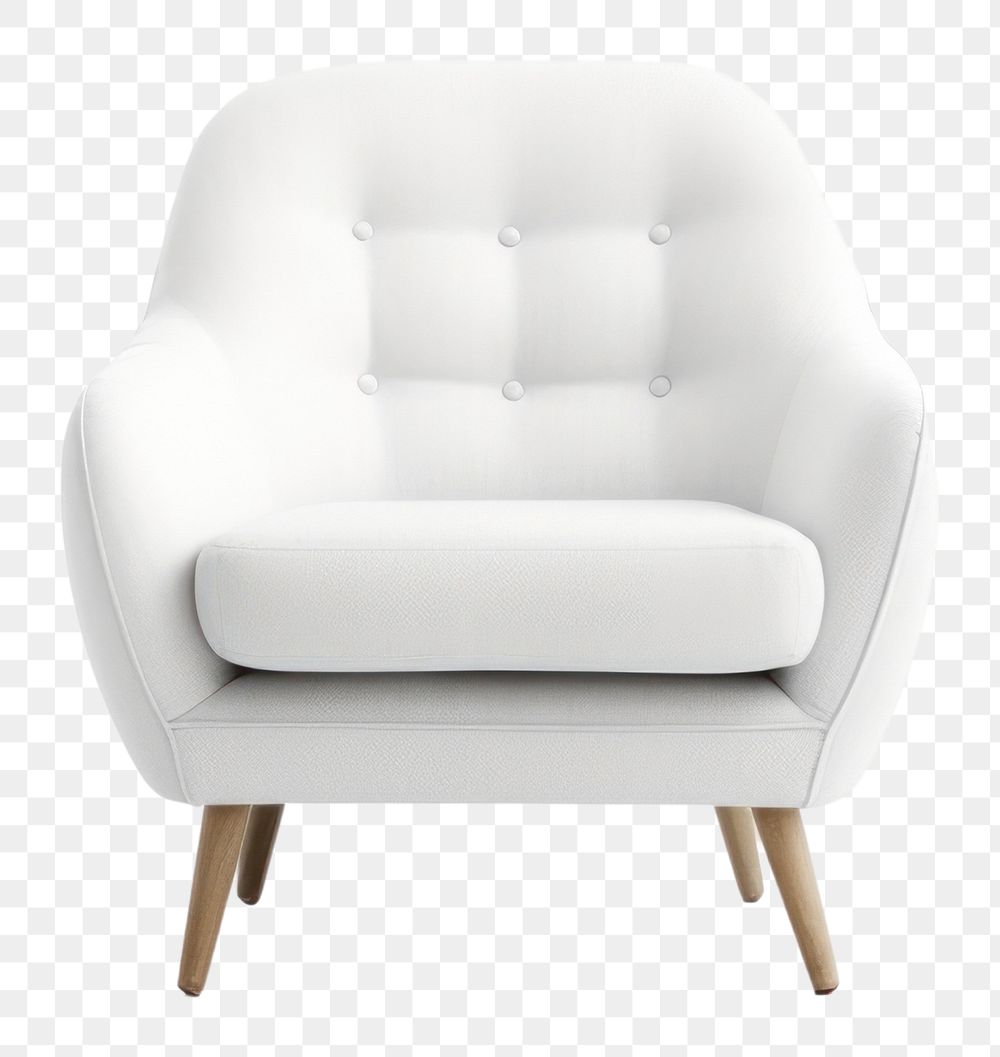 PNG White chair furniture armchair  