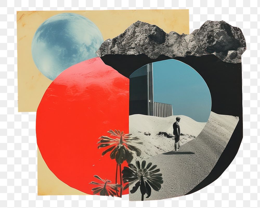 PNG Summer collage art creativity. AI generated Image by rawpixel.
