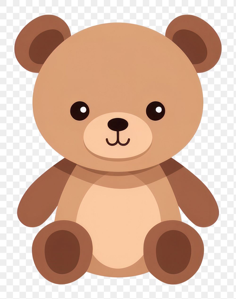 PNG A teddy bear icon plush cute toy. AI generated Image by rawpixel.