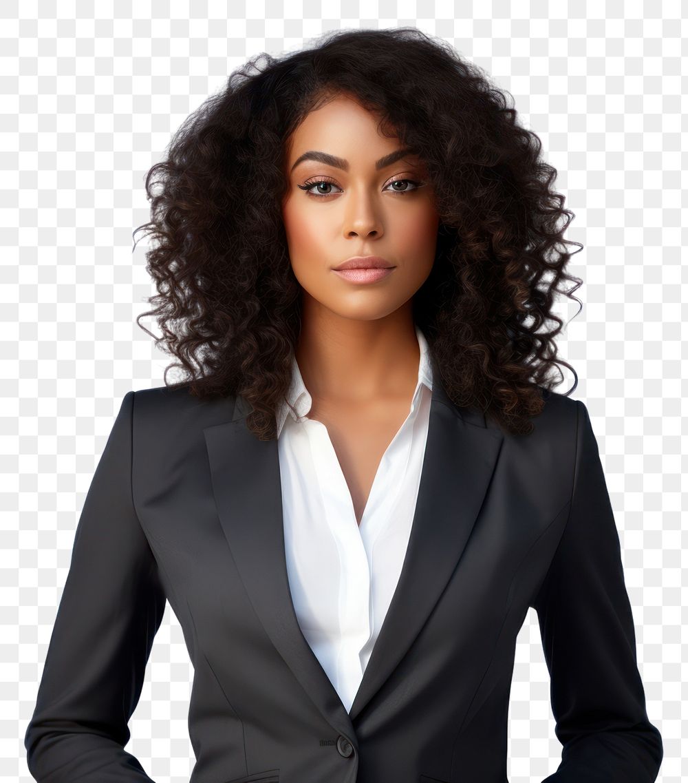 PNG Portrait adult black woman. AI generated Image by rawpixel.