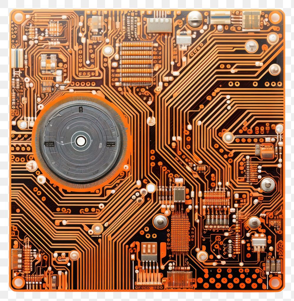 PNG Circuit board electronics backgrounds technology. AI generated Image by rawpixel.