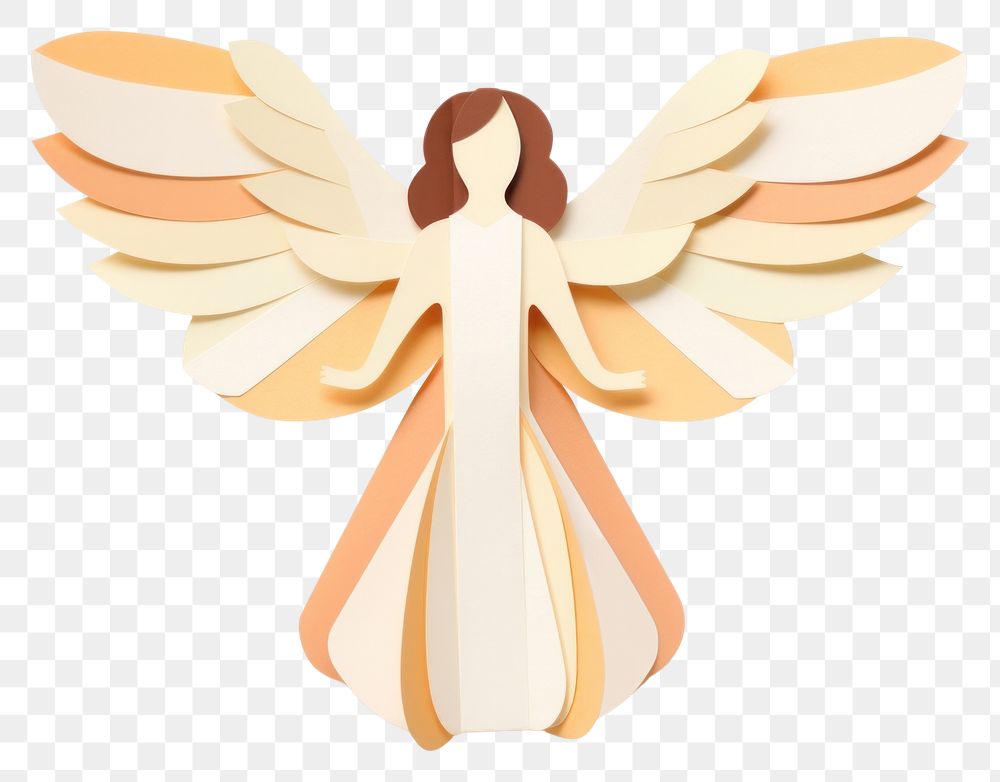 PNG  Angel paper craft art. AI generated Image by rawpixel.