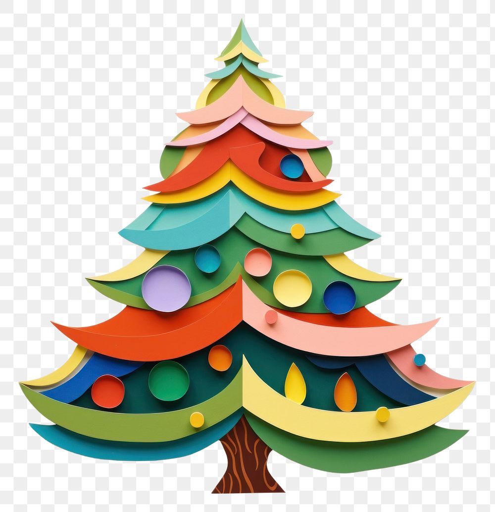 PNG Chrismast tree christmas craft celebration. AI generated Image by rawpixel.