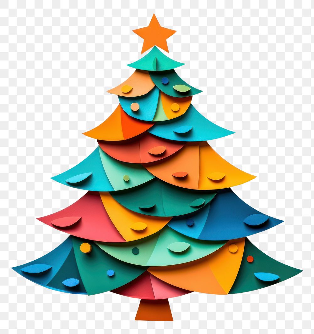 PNG  Chrismas tree christmas art white background. AI generated Image by rawpixel.