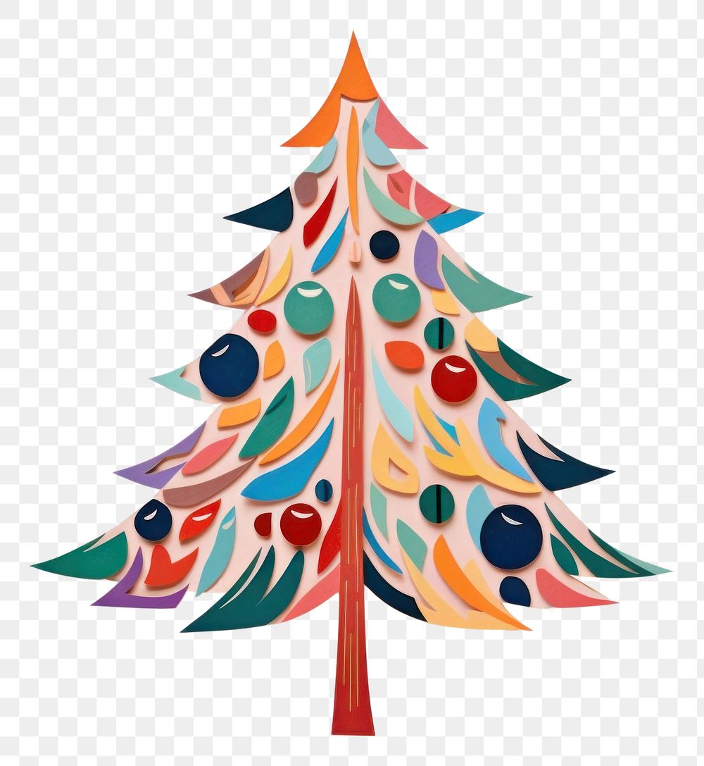 PNG Chrismast tree christmas art white background. AI generated Image by rawpixel.