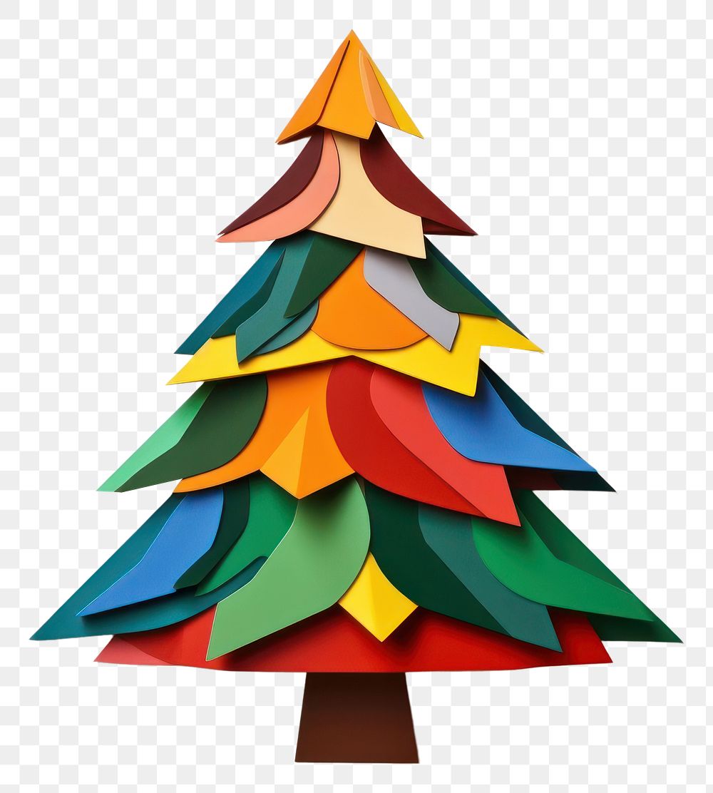 PNG  Chrismas tree christmas craft art. AI generated Image by rawpixel.