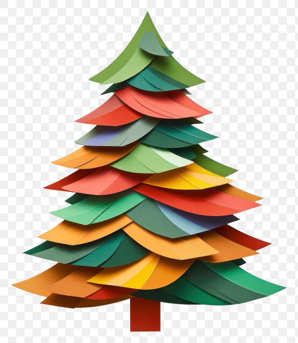 PNG  Chrismas tree christmas paper art. AI generated Image by rawpixel.