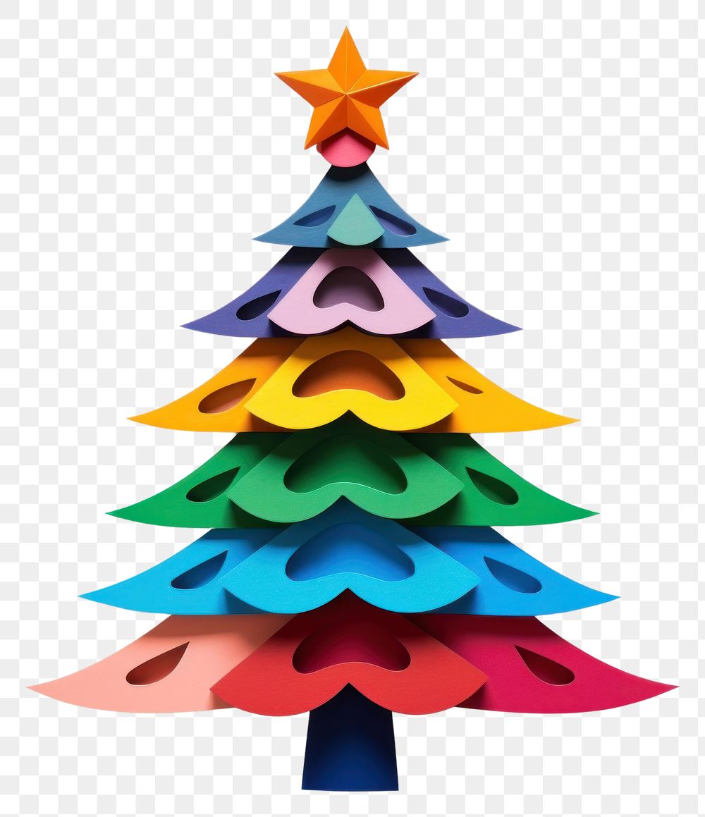 PNG Chrismast tree christmas craft white background. AI generated Image by rawpixel.