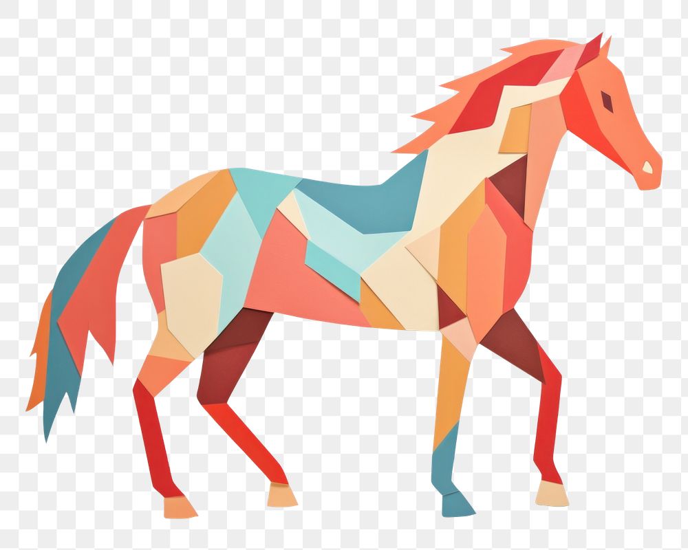PNG  Horse animal mammal craft. AI generated Image by rawpixel.