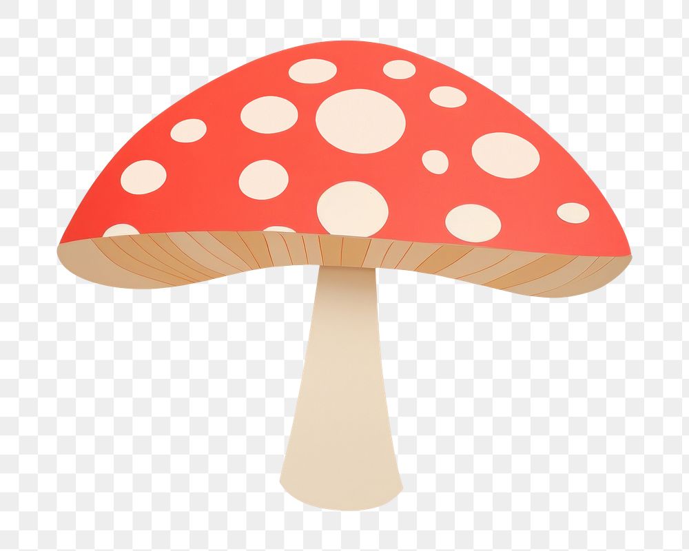 PNG  Mushroom pattern fungus agaric. AI generated Image by rawpixel.