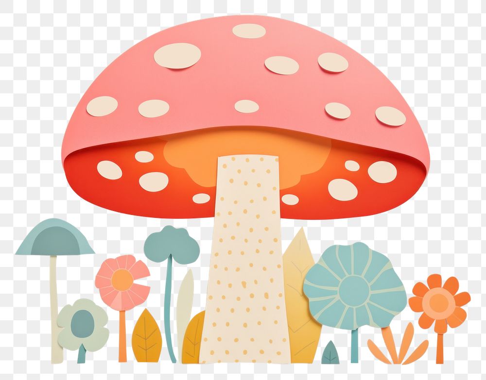 PNG Mushroom pattern agaric fungus. AI generated Image by rawpixel.