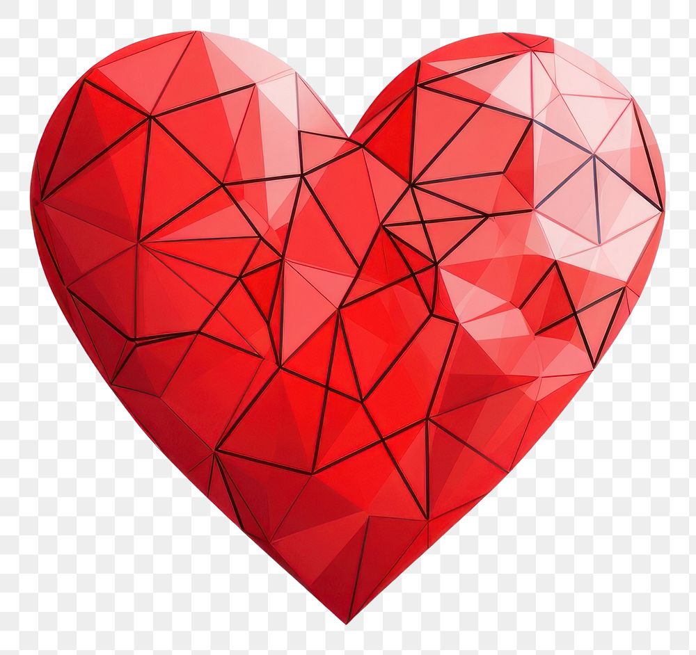 PNG Hand-drawn heart love red white background. AI generated Image by rawpixel.
