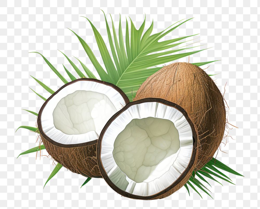 PNG Coconut plant fruit food. 