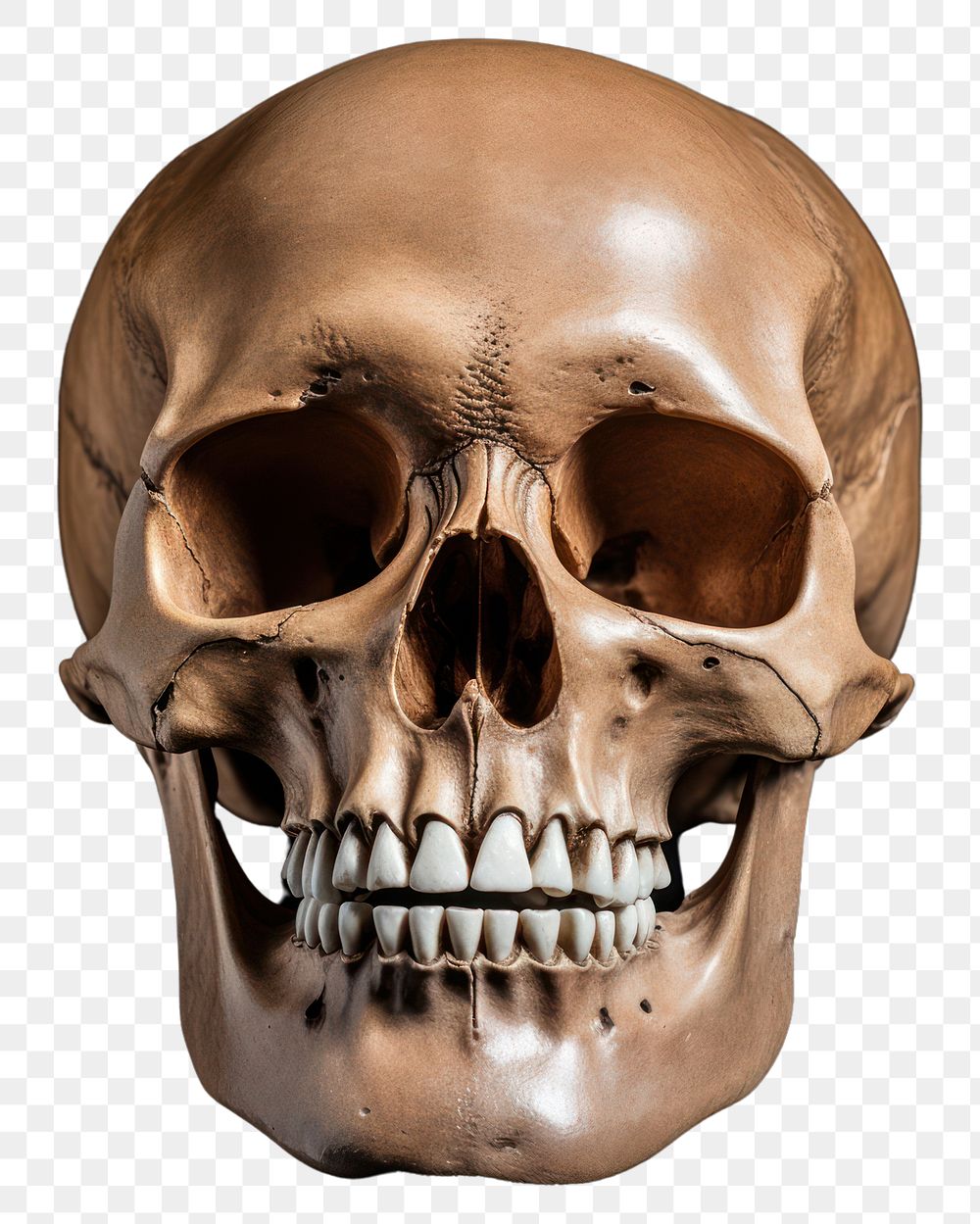 PNG Human skull black background anthropology halloween. AI generated Image by rawpixel.