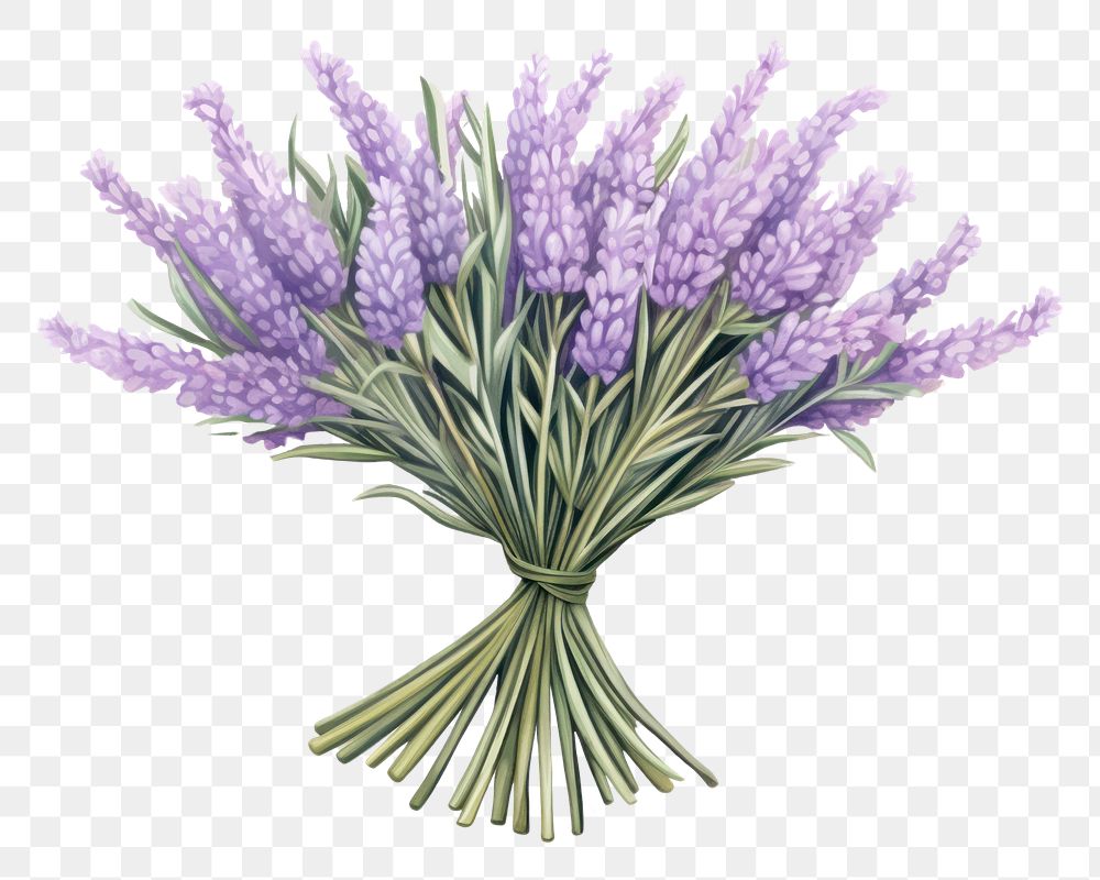 PNG A lavender flower plant  