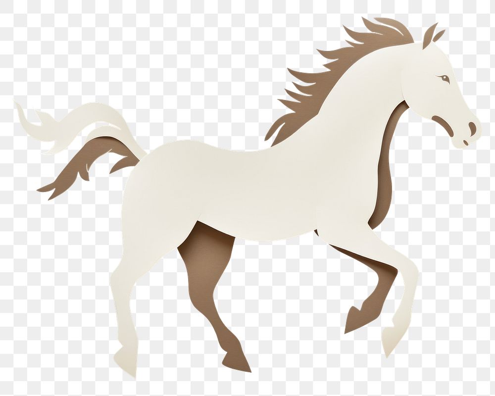 PNG  Horse animal mammal white. AI generated Image by rawpixel.