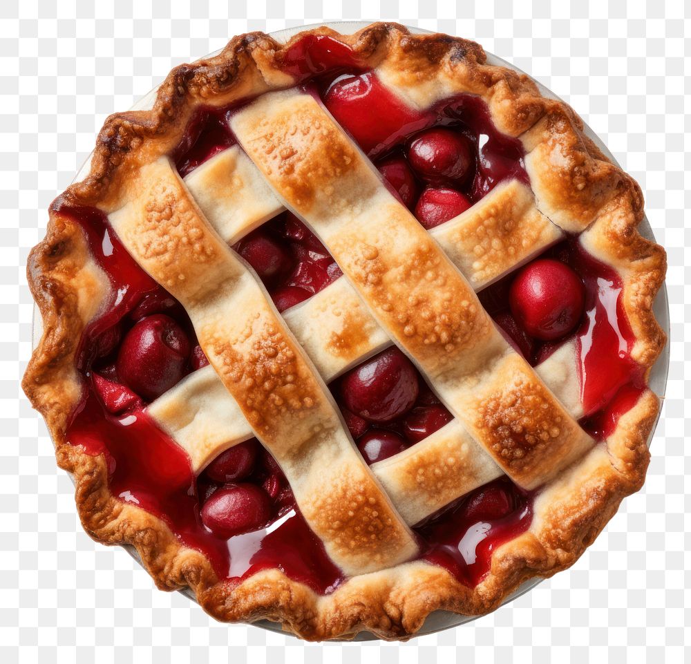 PNG Cherry pie dessert food cake. AI generated Image by rawpixel.