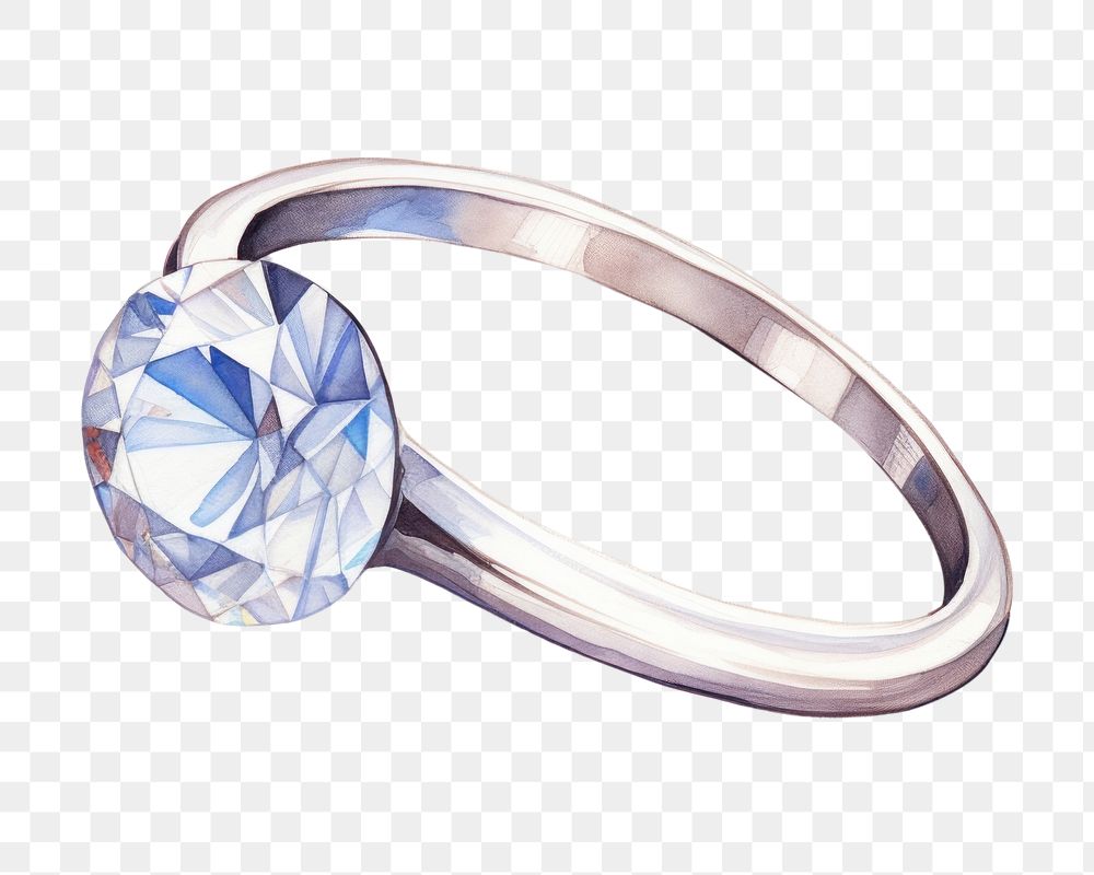 PNG  Ring diamond gemstone jewelry. AI generated Image by rawpixel.