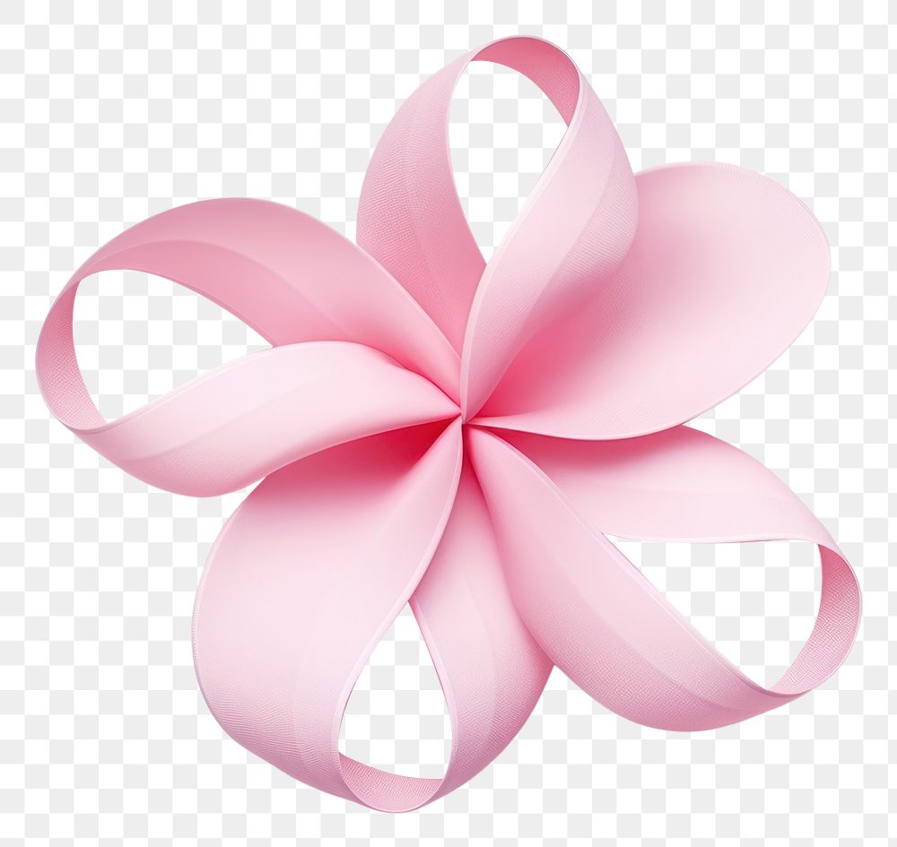 Pink Ribbon Flower PNG Images, Ribbon Clipart, Flower Clipart