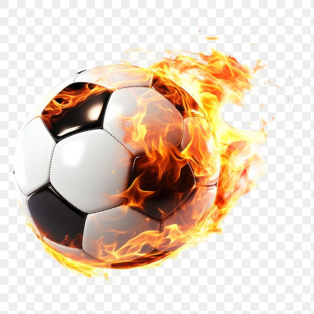 PNG Football sports soccer fire. AI generated Image by rawpixel.