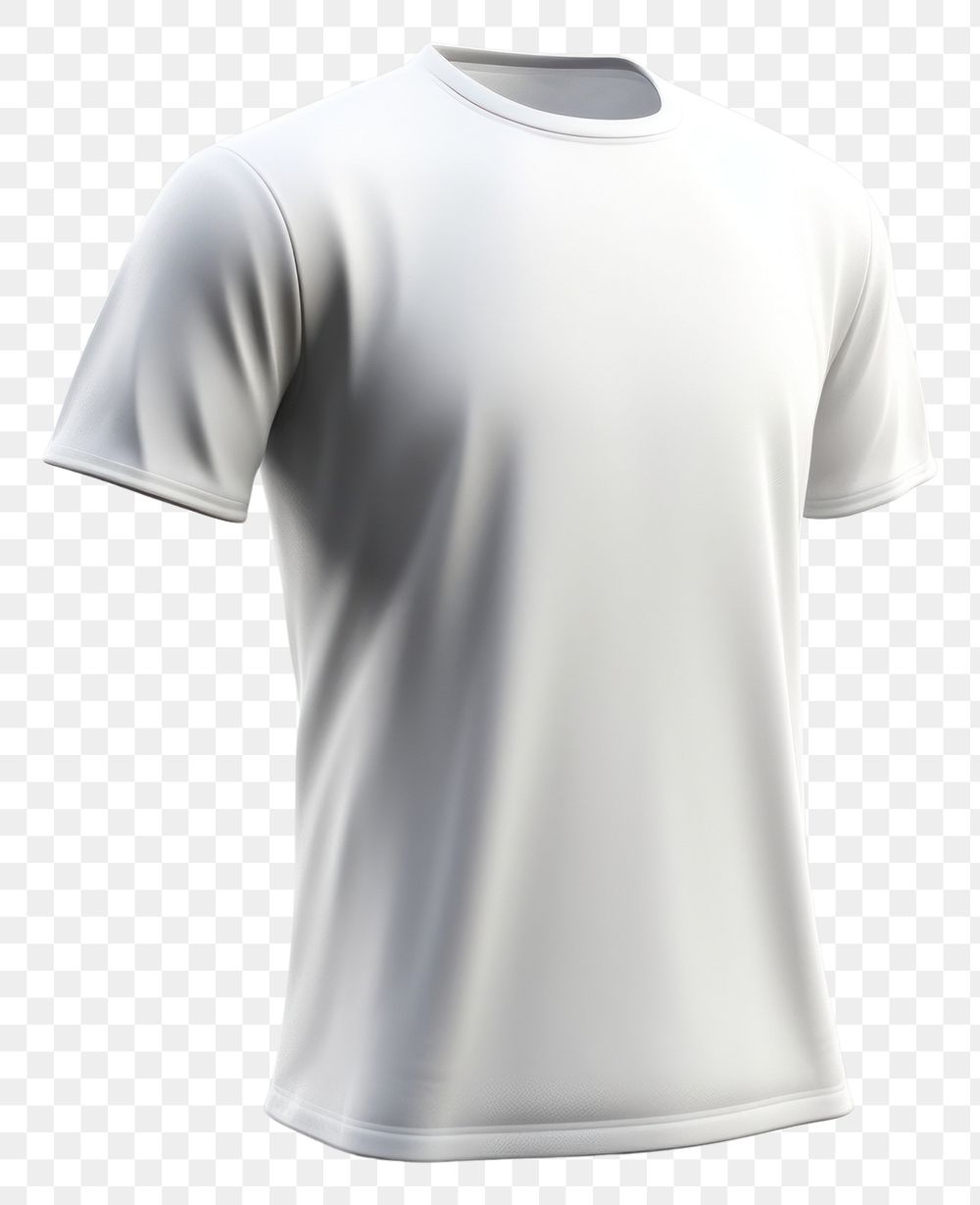 PNG T-shirt white white background sportswear. AI generated Image by rawpixel.