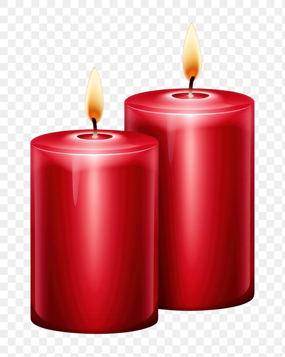 PNG Red candles white background spirituality illuminated. AI generated Image by rawpixel.